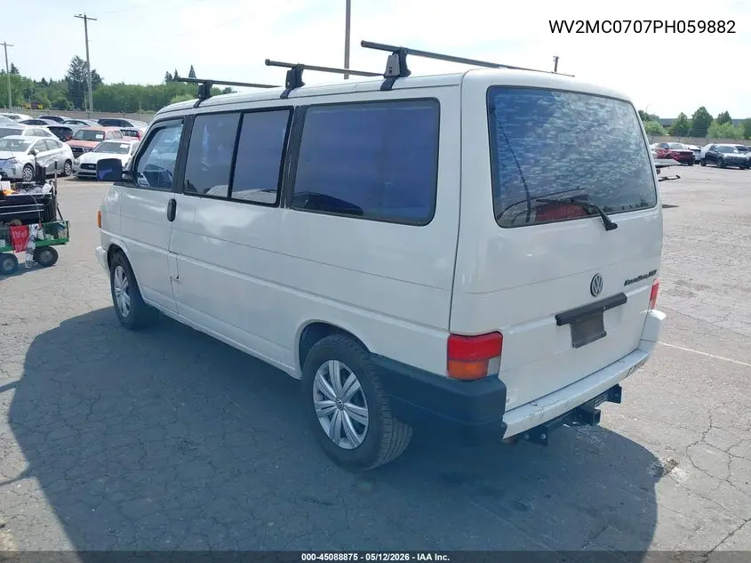 1993 Volkswagen Eurovan Mv VIN: WV2MC0707PH059882 Lot: 45088875