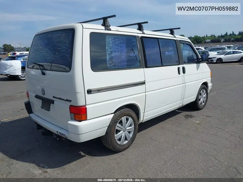 1993 Volkswagen Eurovan Mv VIN: WV2MC0707PH059882 Lot: 45088875
