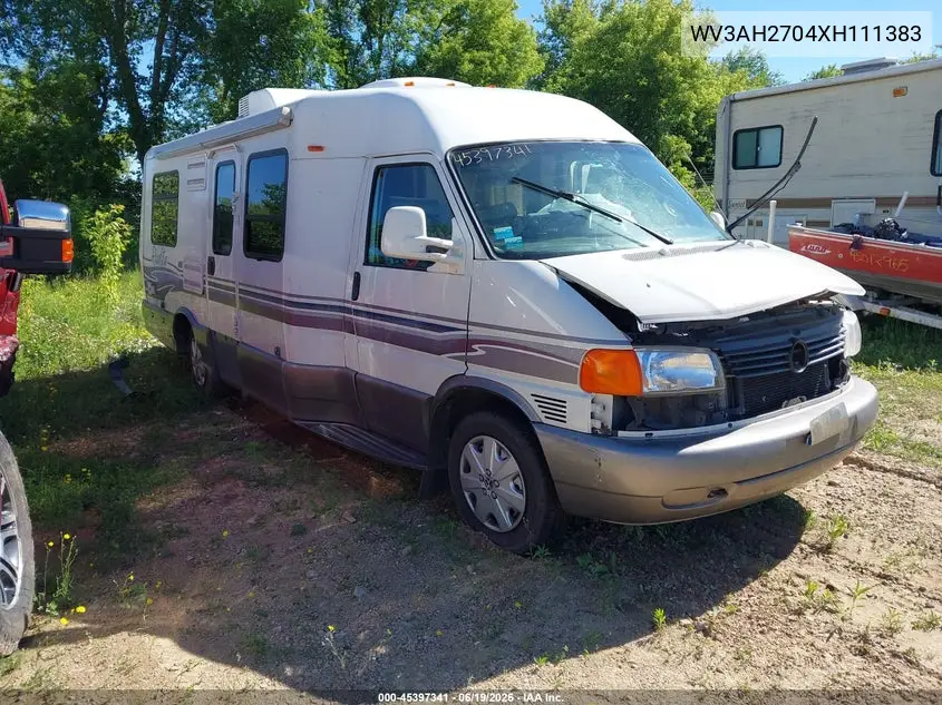 1999 Volkswagen Eurovan Mv VIN: WV3AH2704XH111383 Lot: 45397341