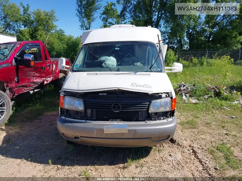 1999 Volkswagen Eurovan Mv VIN: WV3AH2704XH111383 Lot: 45397341