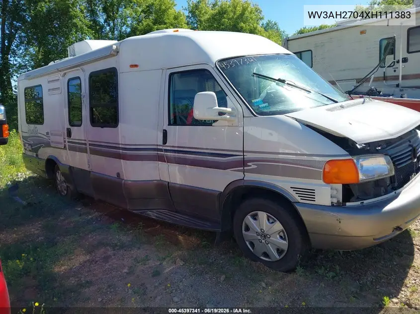 1999 Volkswagen Eurovan Mv VIN: WV3AH2704XH111383 Lot: 45397341