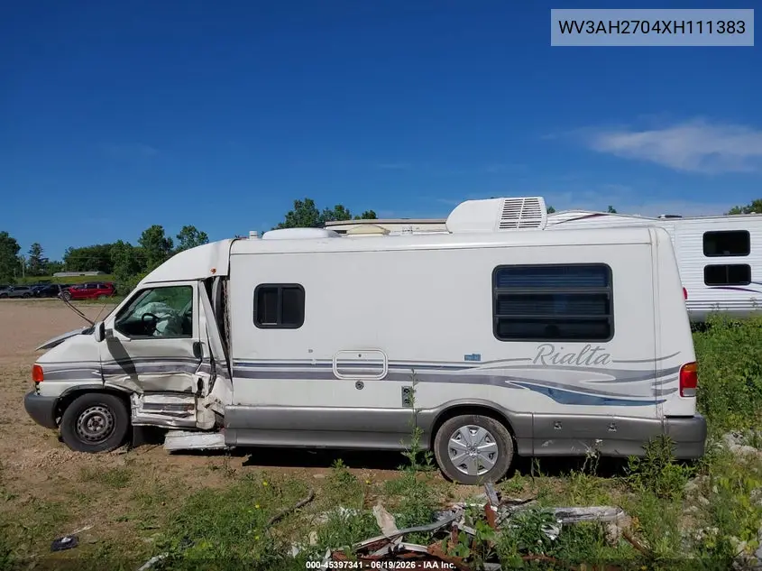 1999 Volkswagen Eurovan Mv VIN: WV3AH2704XH111383 Lot: 45397341