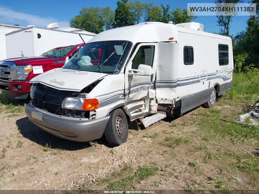 1999 Volkswagen Eurovan Mv VIN: WV3AH2704XH111383 Lot: 45397341