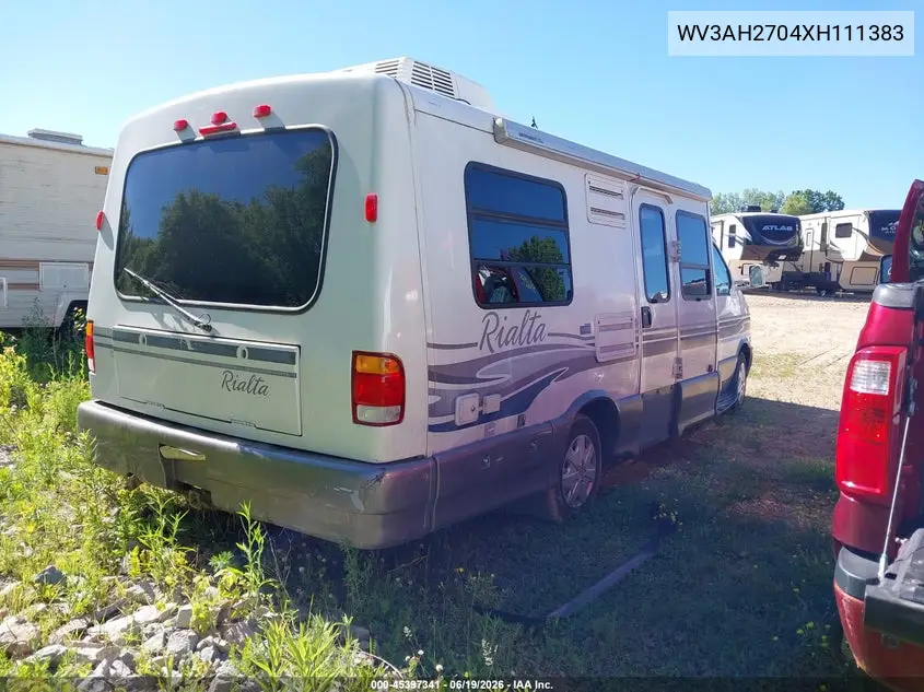 1999 Volkswagen Eurovan Mv VIN: WV3AH2704XH111383 Lot: 45397341