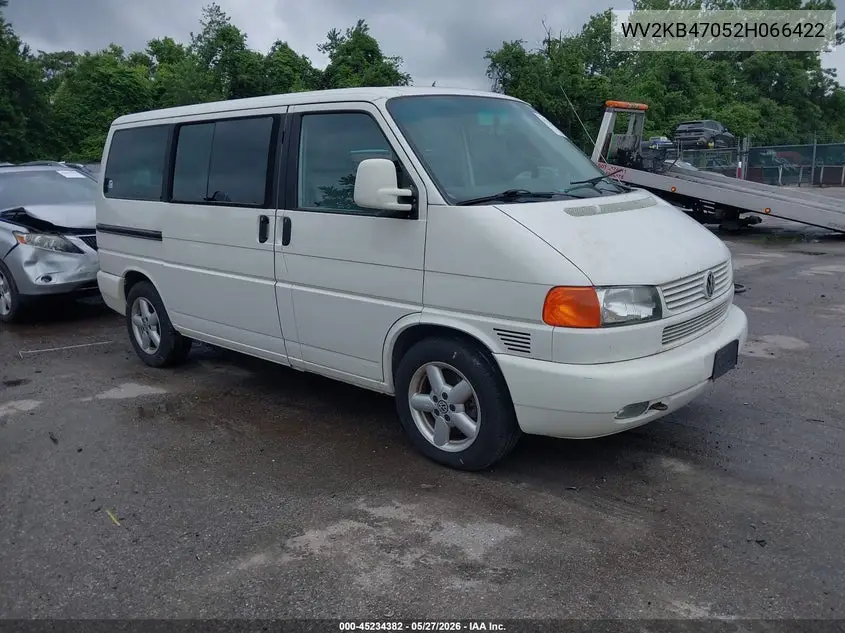 2002 Volkswagen Eurovan Gls VIN: WV2KB47052H066422 Lot: 45234382