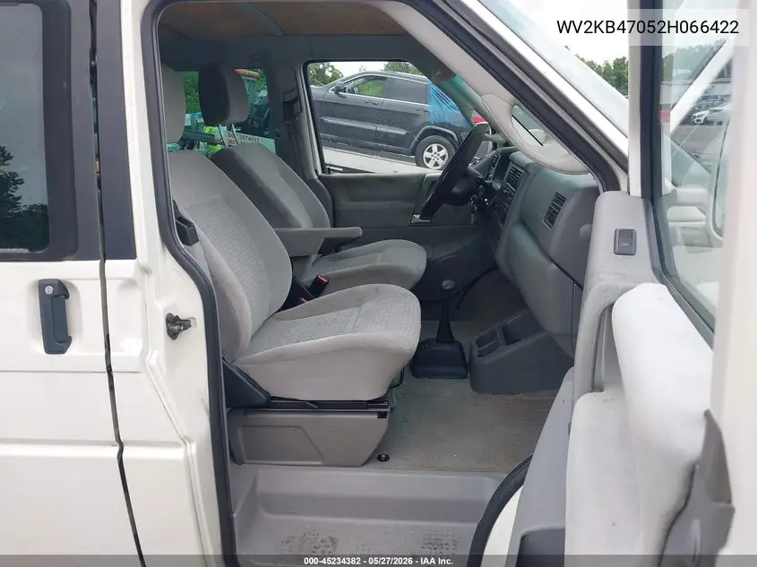 2002 Volkswagen Eurovan Gls VIN: WV2KB47052H066422 Lot: 45234382