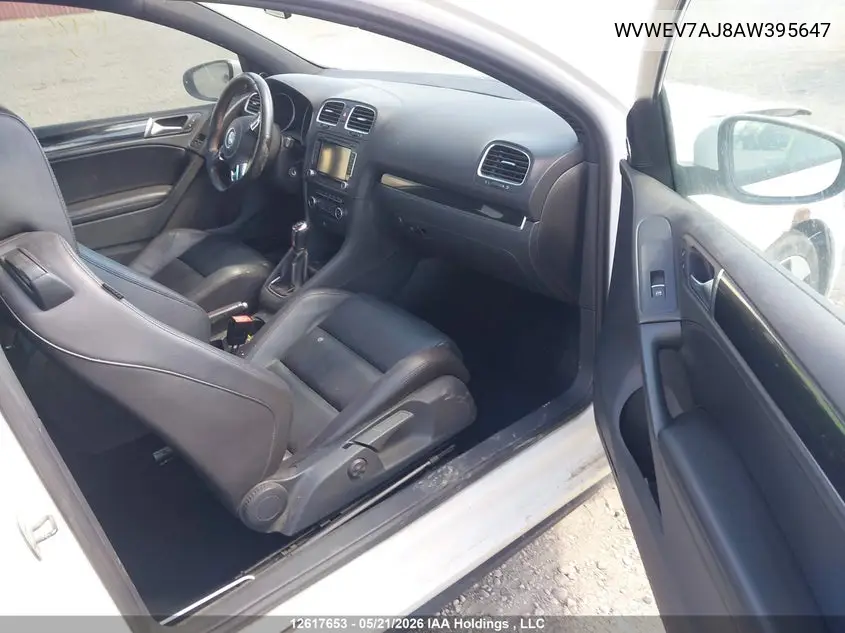 2010 Volkswagen Golf Gti 3-Door VIN: WVWEV7AJ8AW395647 Lot: 12617653