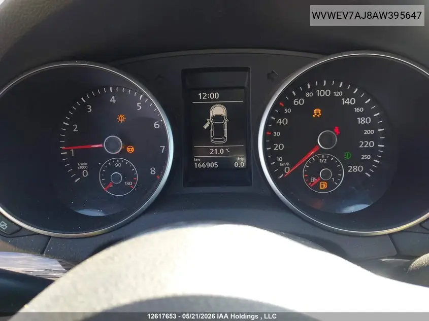 2010 Volkswagen Golf Gti 3-Door VIN: WVWEV7AJ8AW395647 Lot: 12617653