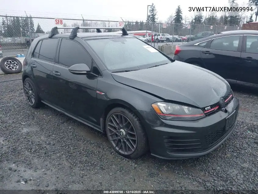 2015 Volkswagen Golf Gti 2.0T Se 4-Door VIN: 3VW4T7AUXFM069994 Lot: 43899708