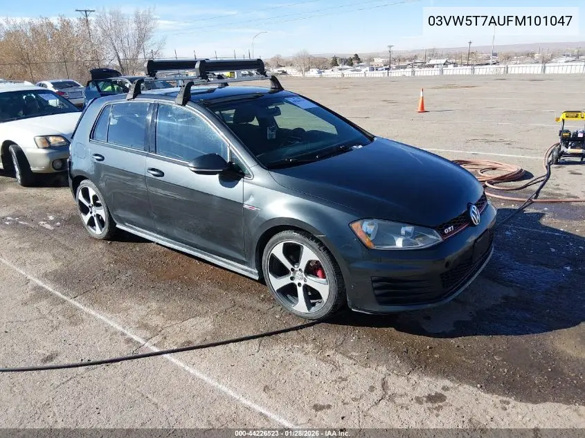 2015 Volkswagen Golf Gti 2.0T S 4-Door VIN: 3VW5T7AU0FM101047 Lot: 44226523