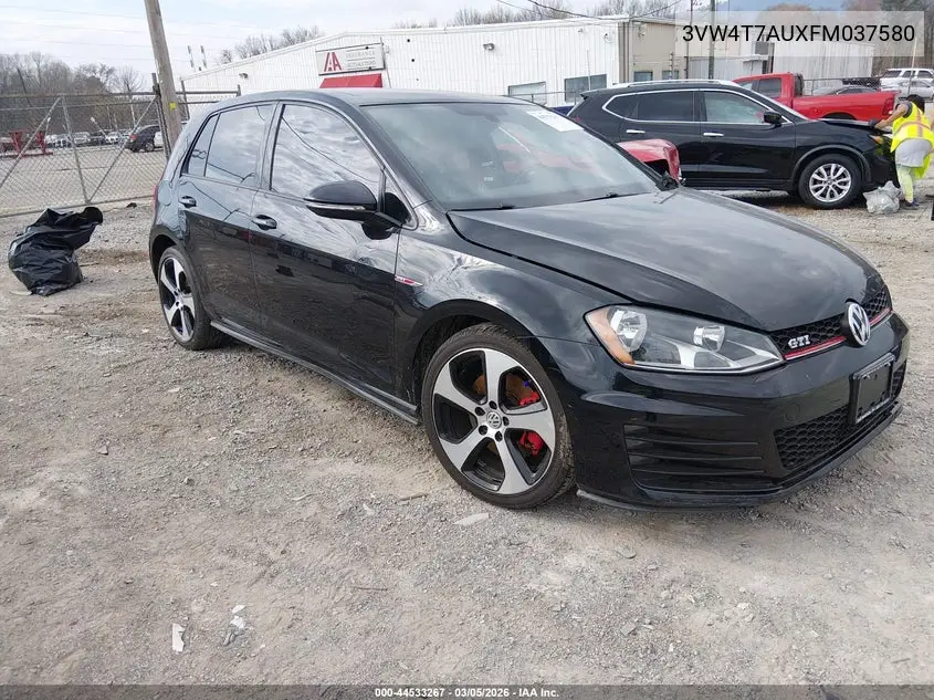 2015 Volkswagen Golf Gti 2.0T Se 4-Door VIN: 3VW4T7AUXFM037580 Lot: 44533267