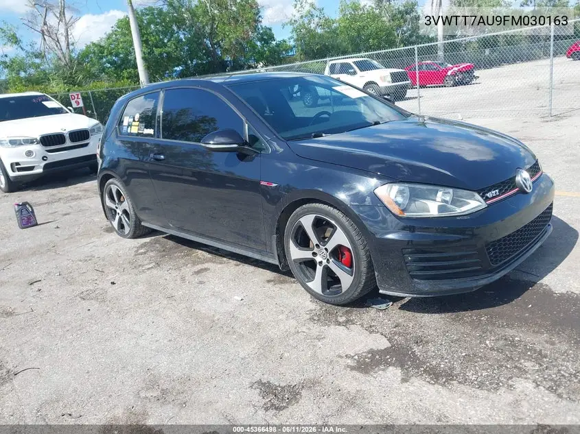 2015 Volkswagen Golf Gti 2.0T S 2-Door VIN: 3VWTT7AU9FM030163 Lot: 45366498