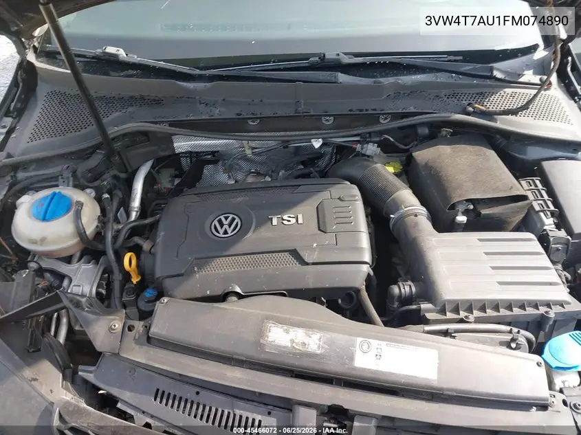 2015 Volkswagen Golf Gti 2.0T Se 4-Door VIN: 3VW4T7AU1FM074890 Lot: 45466072