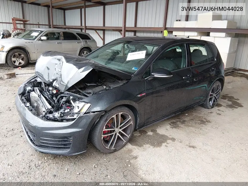 2017 Volkswagen Golf Gti Autobahn 4-Door/S 4-Door/Se 4-Door/Sport 4-Door VIN: 3VW547AU6HM044028 Lot: 45055070