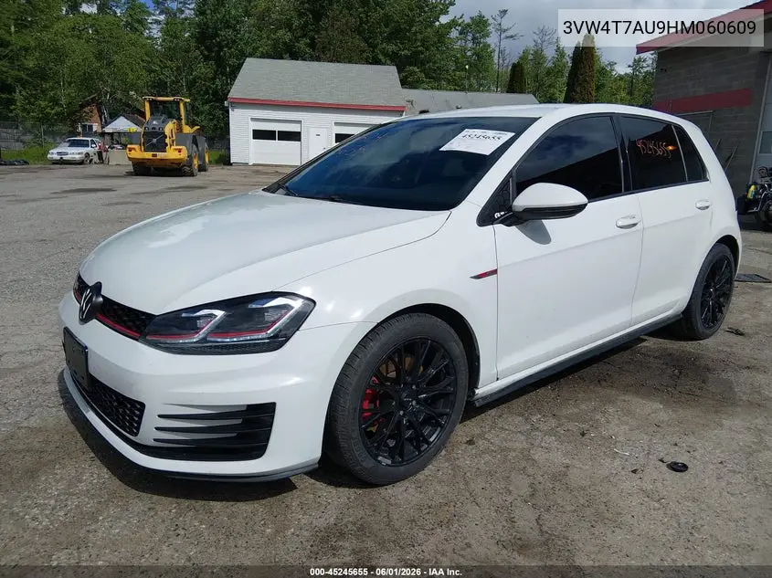 2017 Volkswagen Golf Gti Autobahn 4-Door/S 4-Door/Se 4-Door/Sport 4-Door VIN: 3VW4T7AU9HM060609 Lot: 45245655