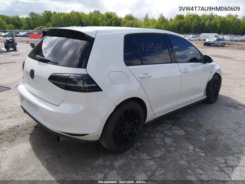 2017 Volkswagen Golf Gti Autobahn 4-Door/S 4-Door/Se 4-Door/Sport 4-Door VIN: 3VW4T7AU9HM060609 Lot: 45245655