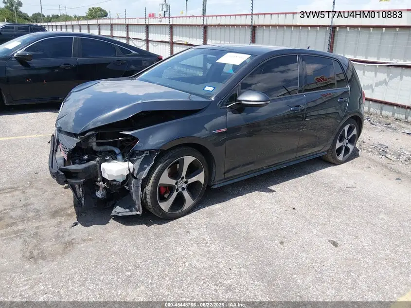 2017 Volkswagen Golf Gti S 4-Door VIN: 3VW5T7AU4HM010883 Lot: 45448766