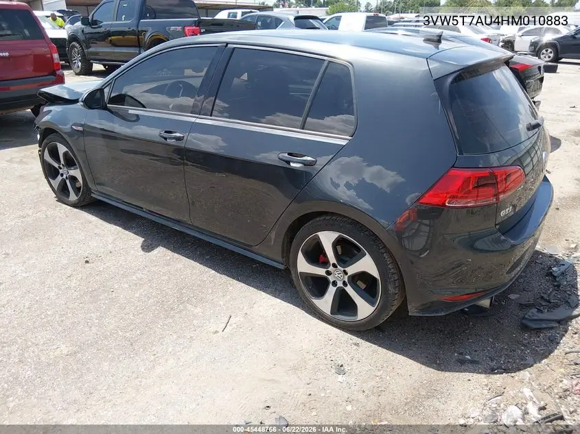 2017 Volkswagen Golf Gti S 4-Door VIN: 3VW5T7AU4HM010883 Lot: 45448766