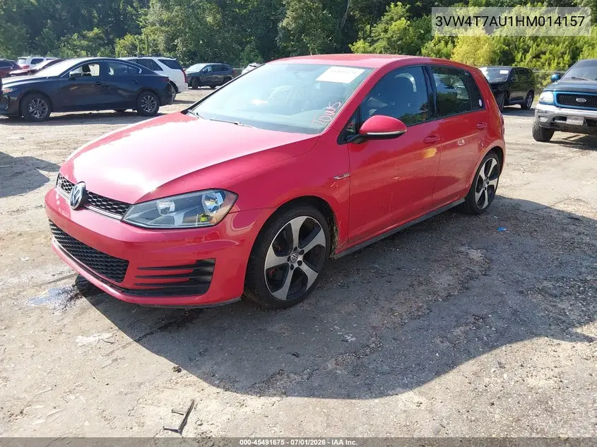 2017 Volkswagen Golf Gti Autobahn 4-Door/S 4-Door/Se 4-Door/Sport 4-Door VIN: 3VW4T7AU1HM014157 Lot: 45491675