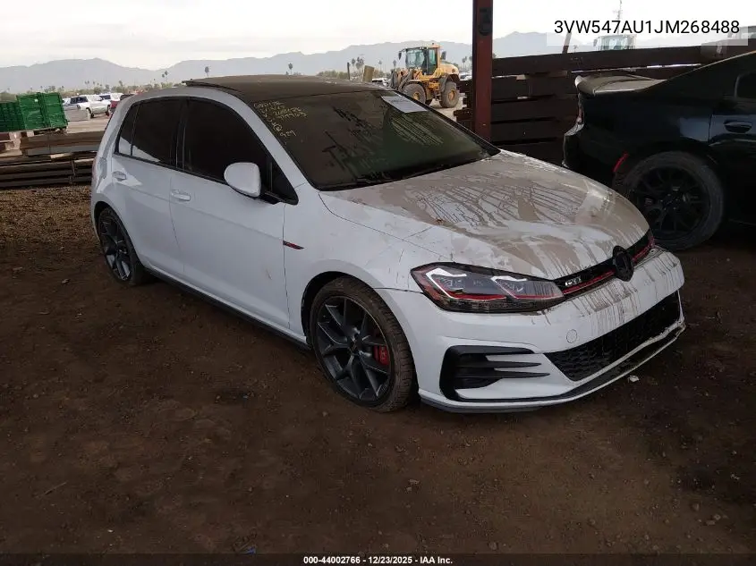 2018 Volkswagen Golf Gti 2.0T Autobahn/2.0T S/2.0T Se VIN: 3VW547AU1JM268488 Lot: 44002766