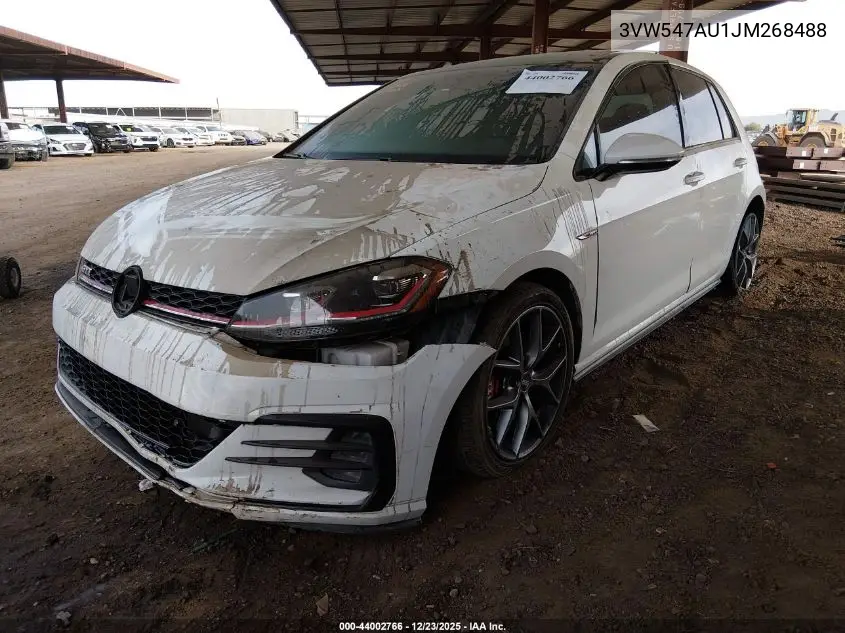 2018 Volkswagen Golf Gti 2.0T Autobahn/2.0T S/2.0T Se VIN: 3VW547AU1JM268488 Lot: 44002766