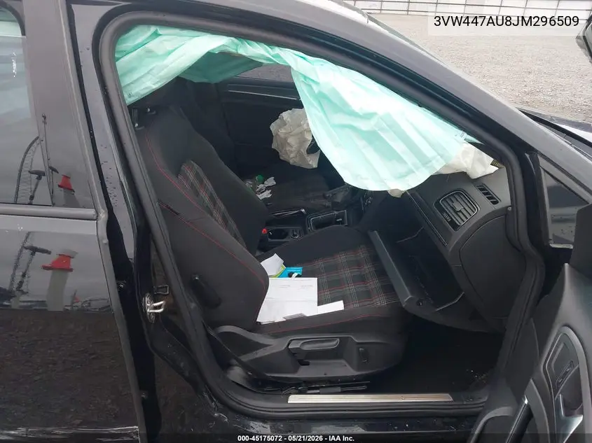 2018 Volkswagen Golf Gti 2.0T Autobahn/2.0T S/2.0T Se VIN: 3VW447AU8JM296509 Lot: 45175072
