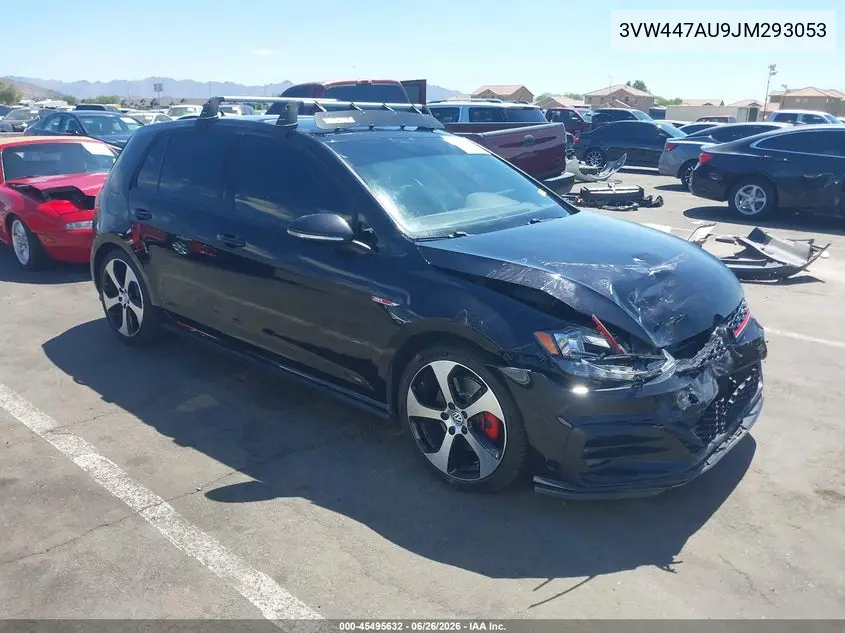 2018 Volkswagen Golf Gti 2.0T Autobahn/2.0T S/2.0T Se VIN: 3VW447AU9JM293053 Lot: 45495632