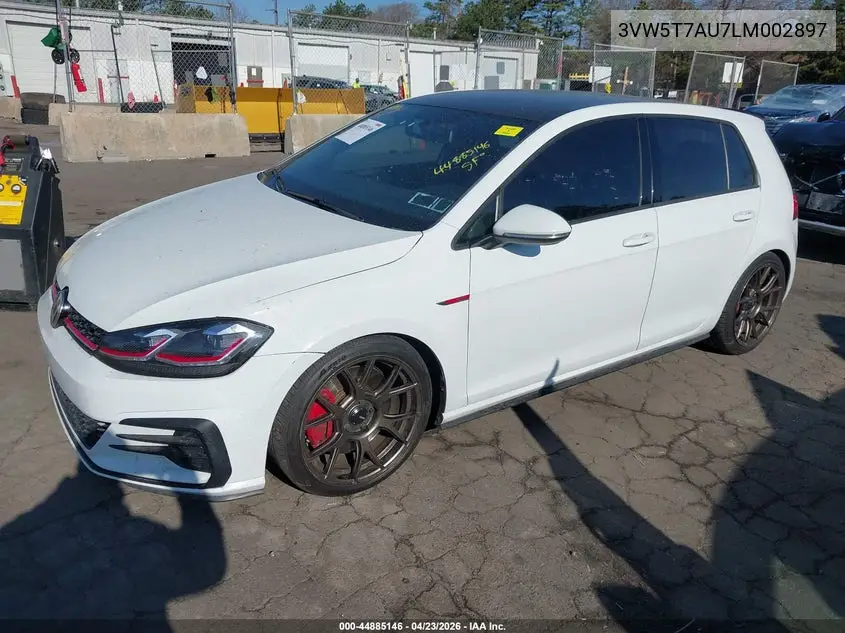 2020 Volkswagen Golf Gti 2.0T Autobahn/2.0T S/2.0T Se VIN: 3VW5T7AU7LM002897 Lot: 44885146