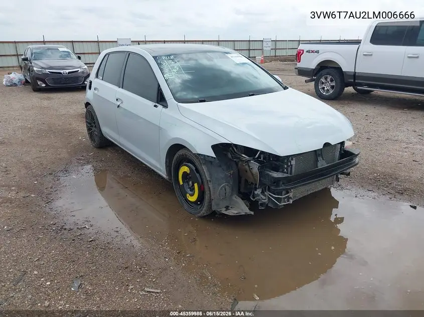 2020 Volkswagen Golf Gti 2.0T Autobahn/2.0T S/2.0T Se VIN: 3VW6T7AU2LM006666 Lot: 45359986