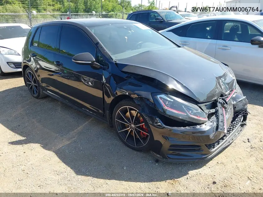 2021 Volkswagen Golf Gti 2.0T Autobahn/2.0T S/2.0T Se VIN: 3VW6T7AU0MM006764 Lot: 45233318