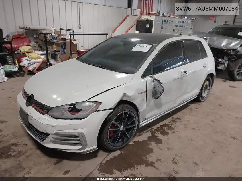 2021 Volkswagen Golf Gti 2.0T Autobahn/2.0T S/2.0T Se VIN: 3VW6T7AU5MM007084 Lot: 45290618