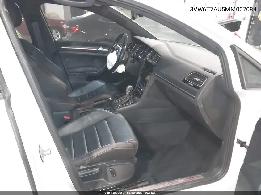 2021 Volkswagen Golf Gti 2.0T Autobahn/2.0T S/2.0T Se VIN: 3VW6T7AU5MM007084 Lot: 45290618