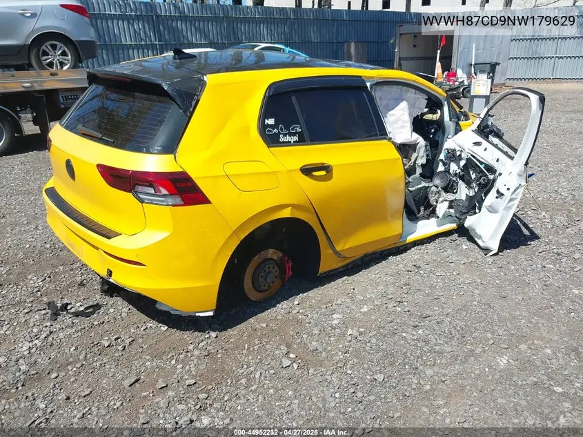 2022 Volkswagen Golf Gti 2.0T S VIN: WVWH87CD9NW179629 Lot: 44952232