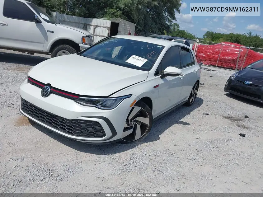 2022 Volkswagen Golf Gti 2.0T S VIN: WVWG87CD9NW162311 Lot: 45168749