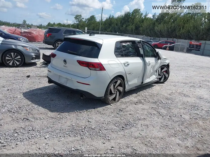 2022 Volkswagen Golf Gti 2.0T S VIN: WVWG87CD9NW162311 Lot: 45168749
