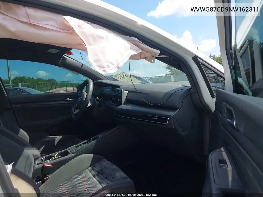 2022 Volkswagen Golf Gti 2.0T S VIN: WVWG87CD9NW162311 Lot: 45168749