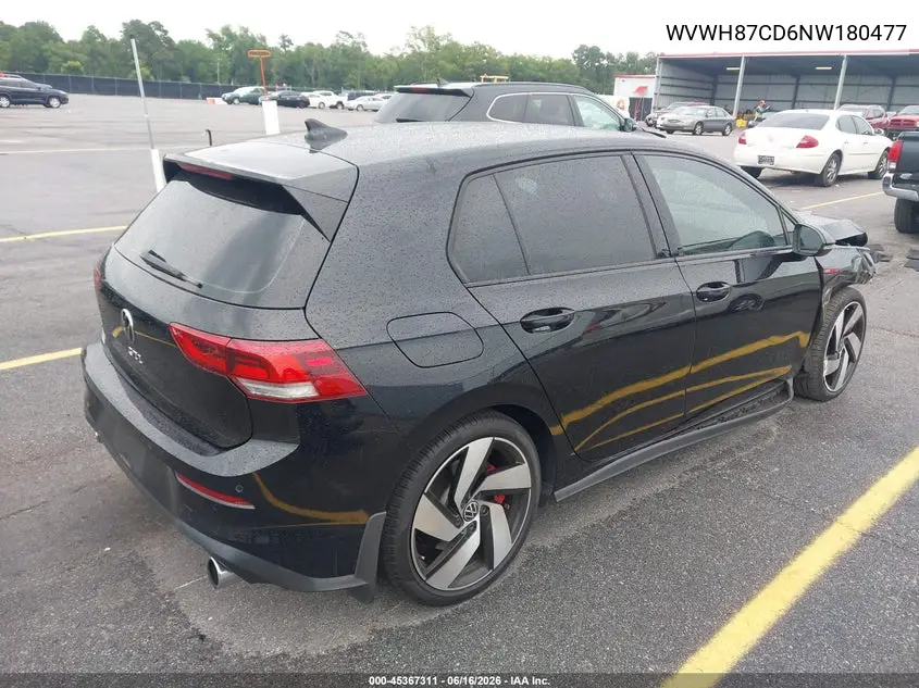 2022 Volkswagen Golf Gti 2.0T S VIN: WVWH87CD6NW180477 Lot: 45367311