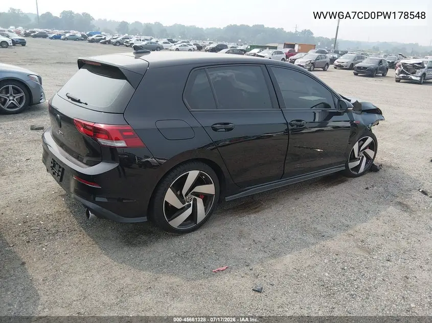 2023 Volkswagen Golf Gti 2.0T S VIN: WVWGA7CD0PW178548 Lot: 45661328