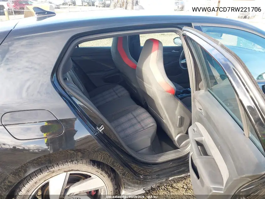 2024 Volkswagen Golf Gti 2.0T S VIN: WVWGA7CD7RW221706 Lot: 44546510