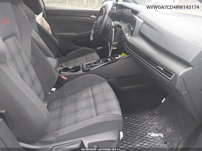 2024 Volkswagen Golf Gti 2.0T S VIN: WVWGA7CD4RW143174 Lot: 44785005