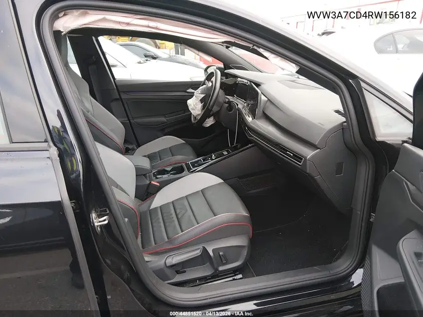2024 Volkswagen Golf Gti 2.0T Se VIN: WVW3A7CD4RW156182 Lot: 44851520
