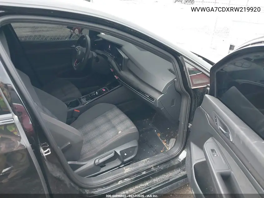 2024 Volkswagen Golf Gti 2.0T S VIN: WVWGA7CDXRW219920 Lot: 44896803