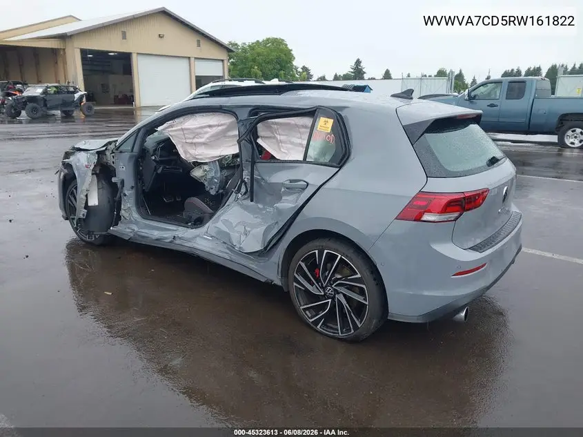 2024 Volkswagen Golf Gti 2.0T Autobahn VIN: WVWVA7CD5RW161822 Lot: 45323613