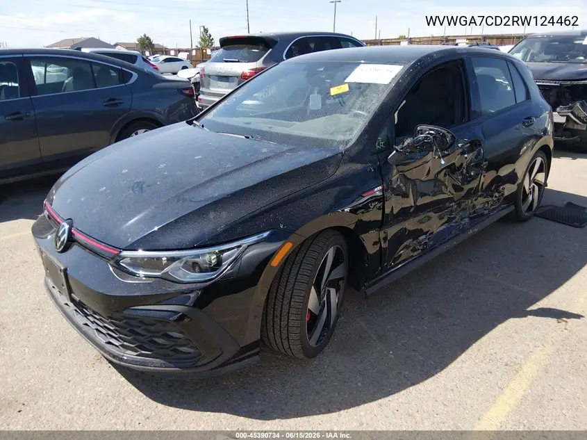 2024 Volkswagen Golf Gti 2.0T S VIN: WVWGA7CD2RW124462 Lot: 45390734