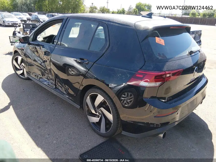 2024 Volkswagen Golf Gti 2.0T S VIN: WVWGA7CD2RW124462 Lot: 45390734