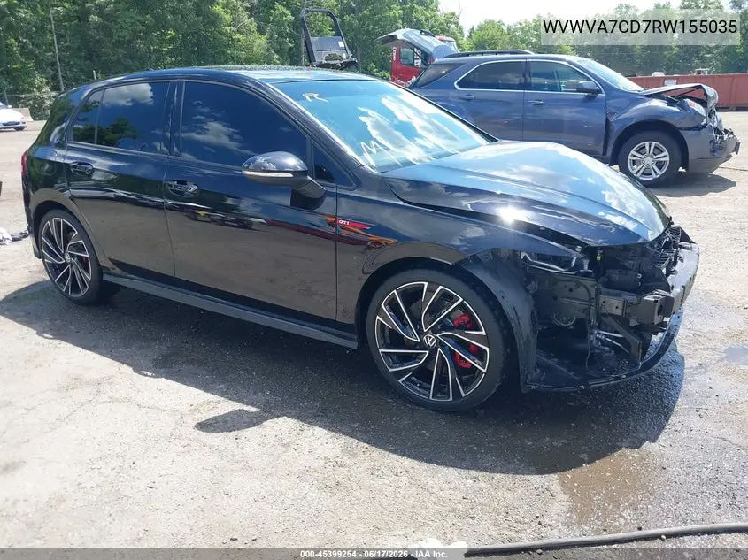 2024 Volkswagen Golf Gti 2.0T Autobahn VIN: WVWVA7CD7RW155035 Lot: 45399254