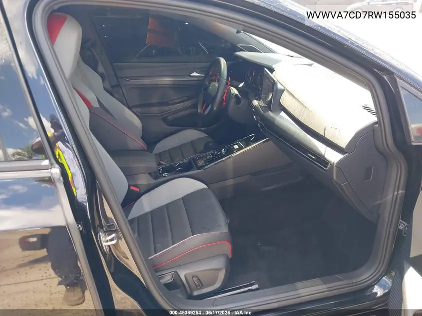 2024 Volkswagen Golf Gti 2.0T Autobahn VIN: WVWVA7CD7RW155035 Lot: 45399254