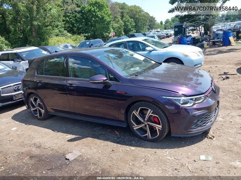2024 Volkswagen Golf Gti 2.0T Se VIN: WVWRA7CD7RW158440 Lot: 45469193
