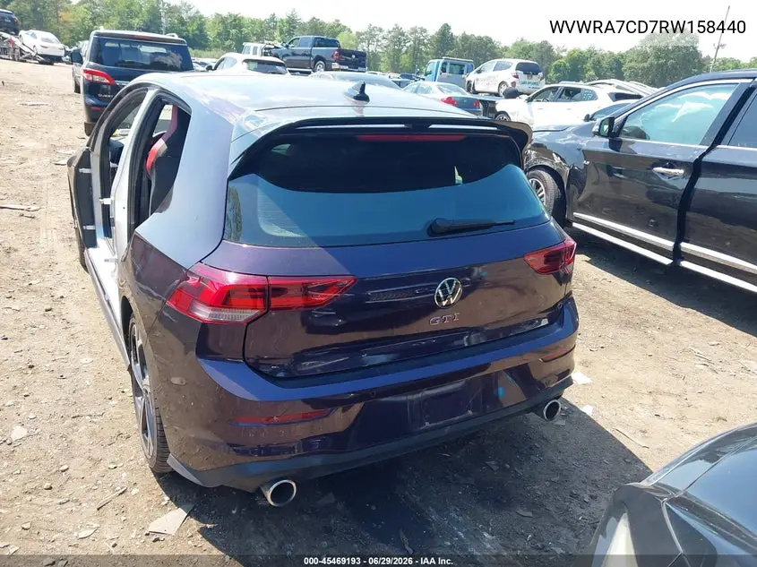2024 Volkswagen Golf Gti 2.0T Se VIN: WVWRA7CD7RW158440 Lot: 45469193