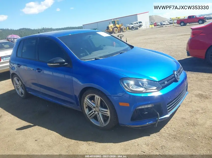 2012 Volkswagen Golf R 4-Door VIN: WVWPF7AJXCW353330 Lot: 45183862